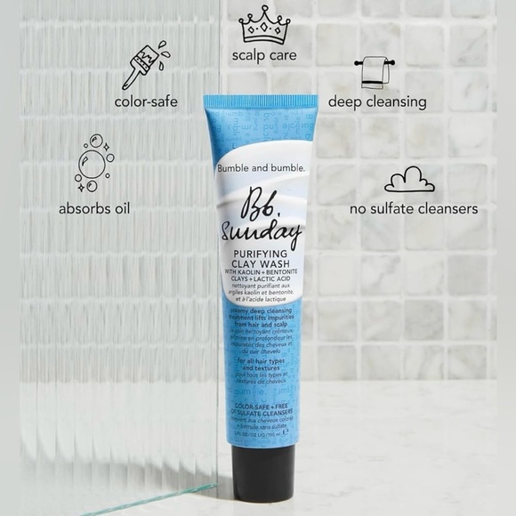 Bumble and bumble Sunday Purifying Clay Wash / Color Safe Detox Shampoo NIB - Picture 4 of 6